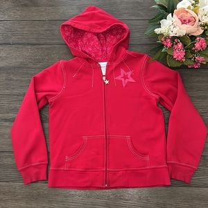 American girl zip up hoodie jacket size Large 14/16